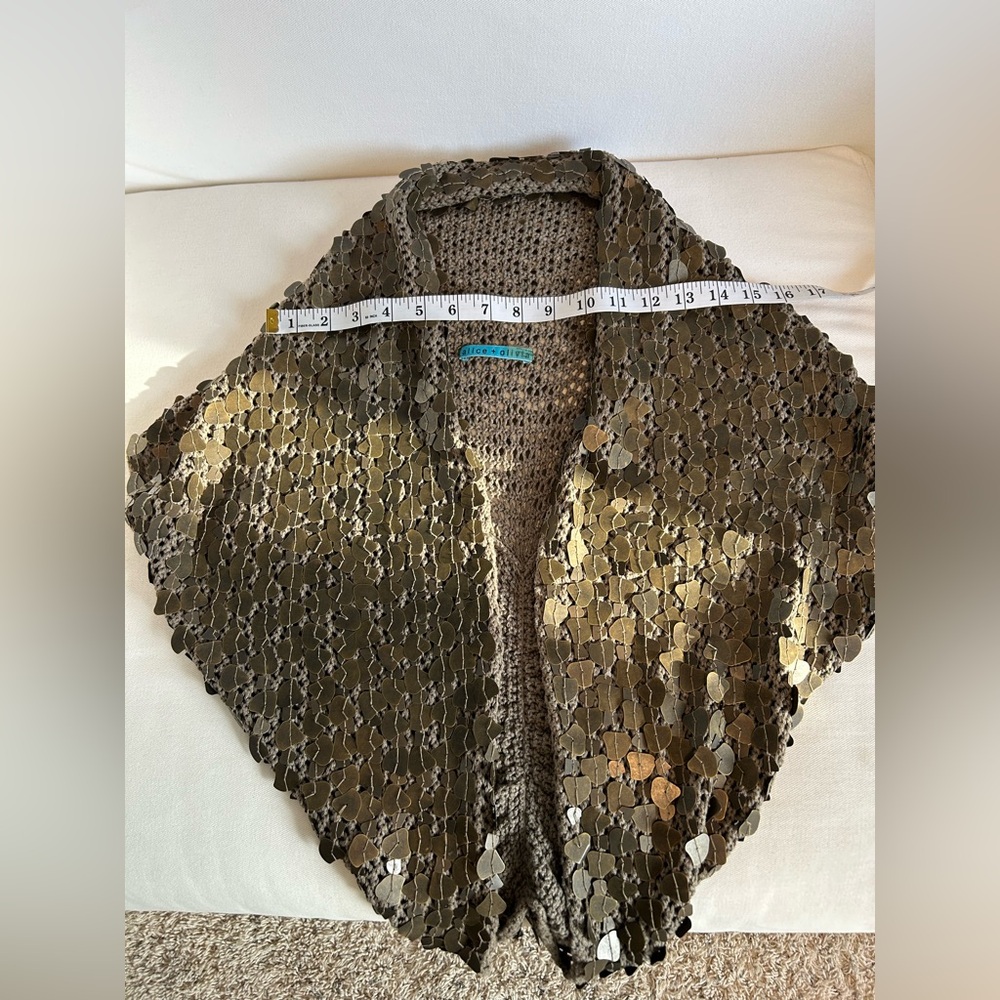 Alice + Olivia metal sequin shrug - Picture 13 of 14